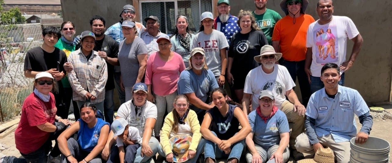 A GCC Madera short-term team at the house they built in Baja, Mexico