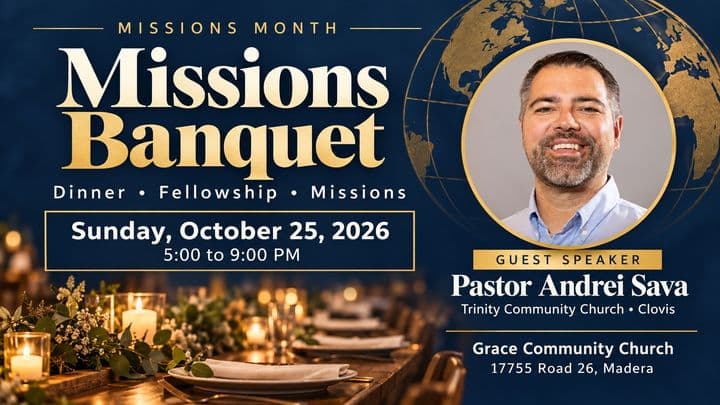 Missions Banquet flyer