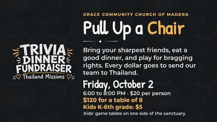 Missions Trivia Night flyer