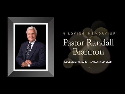 Memorial Service for Pastor Randall Brannon